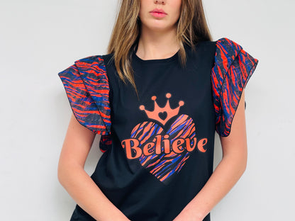 Camiseta Keira Zebra Believe
