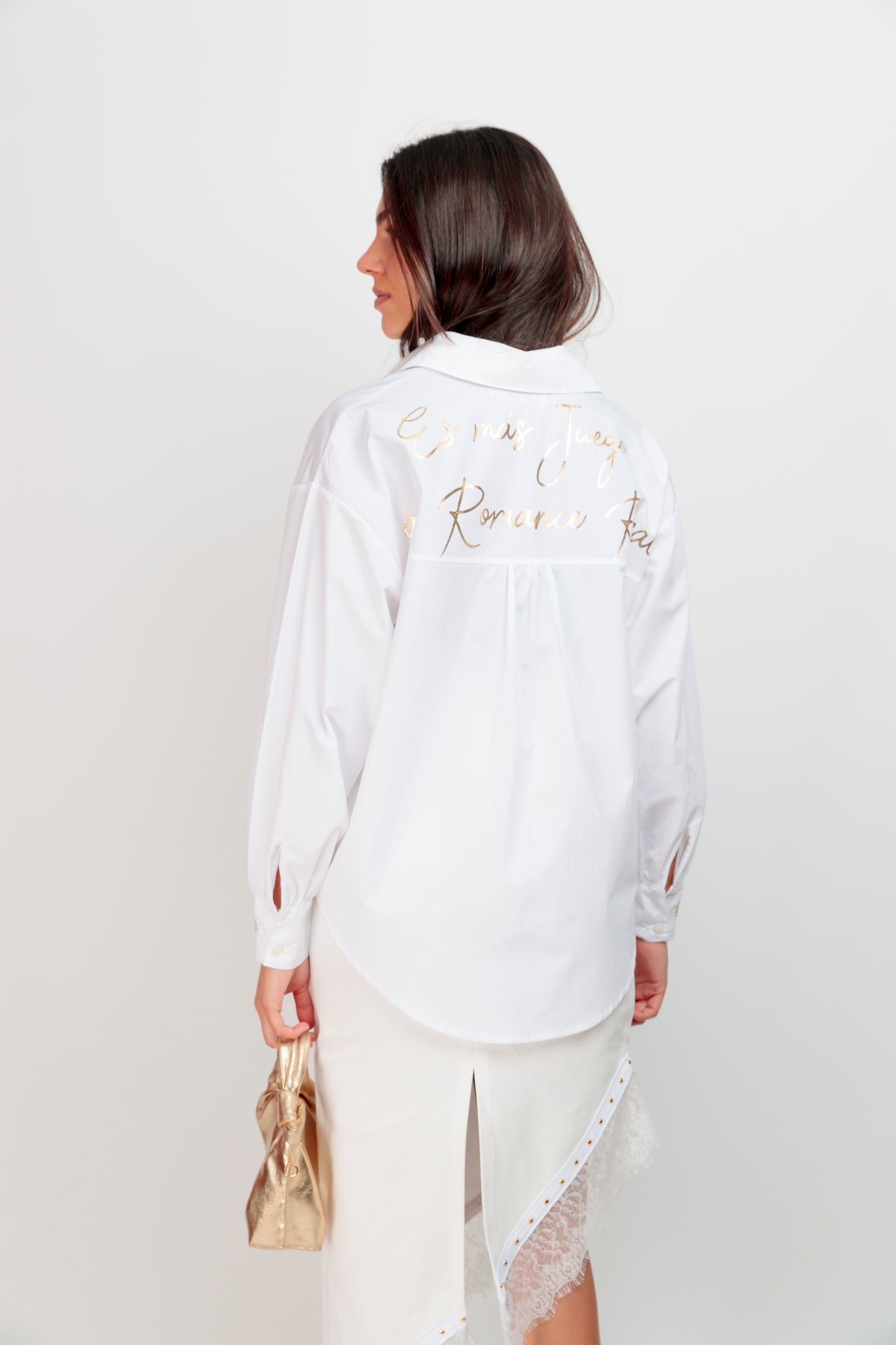 Chemise brodée Romance