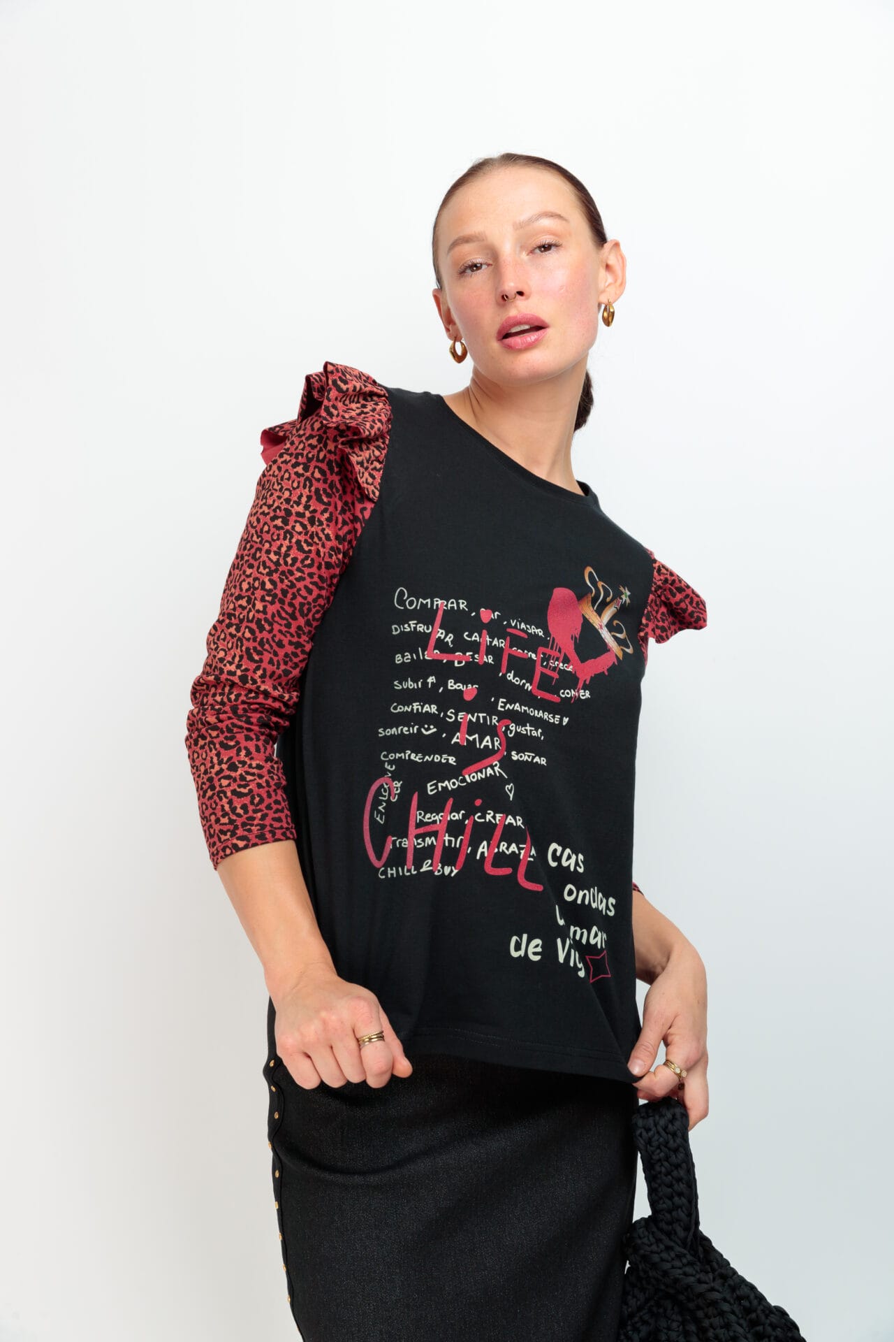 CAMISETA BARBARA TIGRESA LIFE IS CHILL