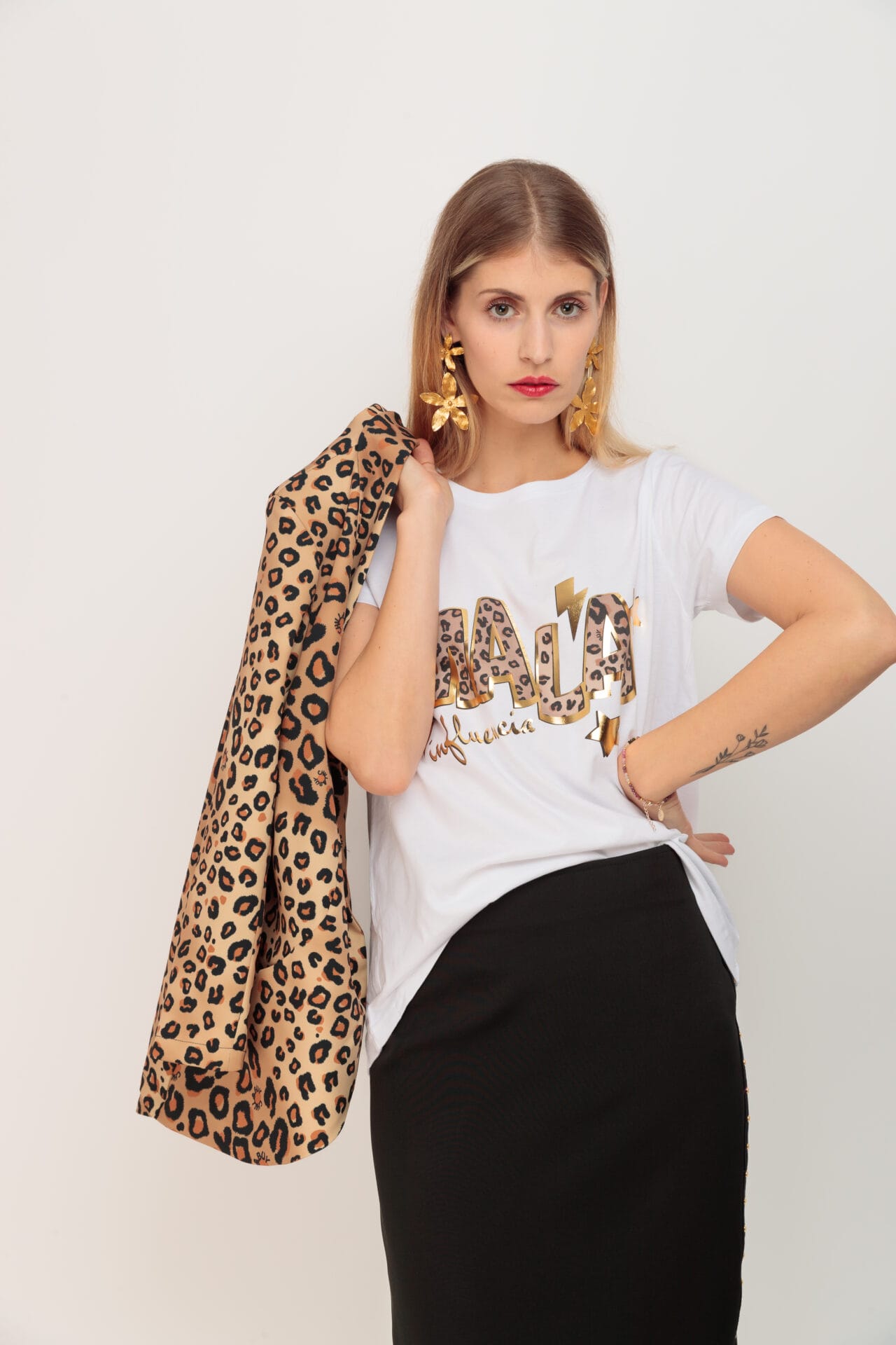 CAMISETA BASICA MALA I LEOPARD