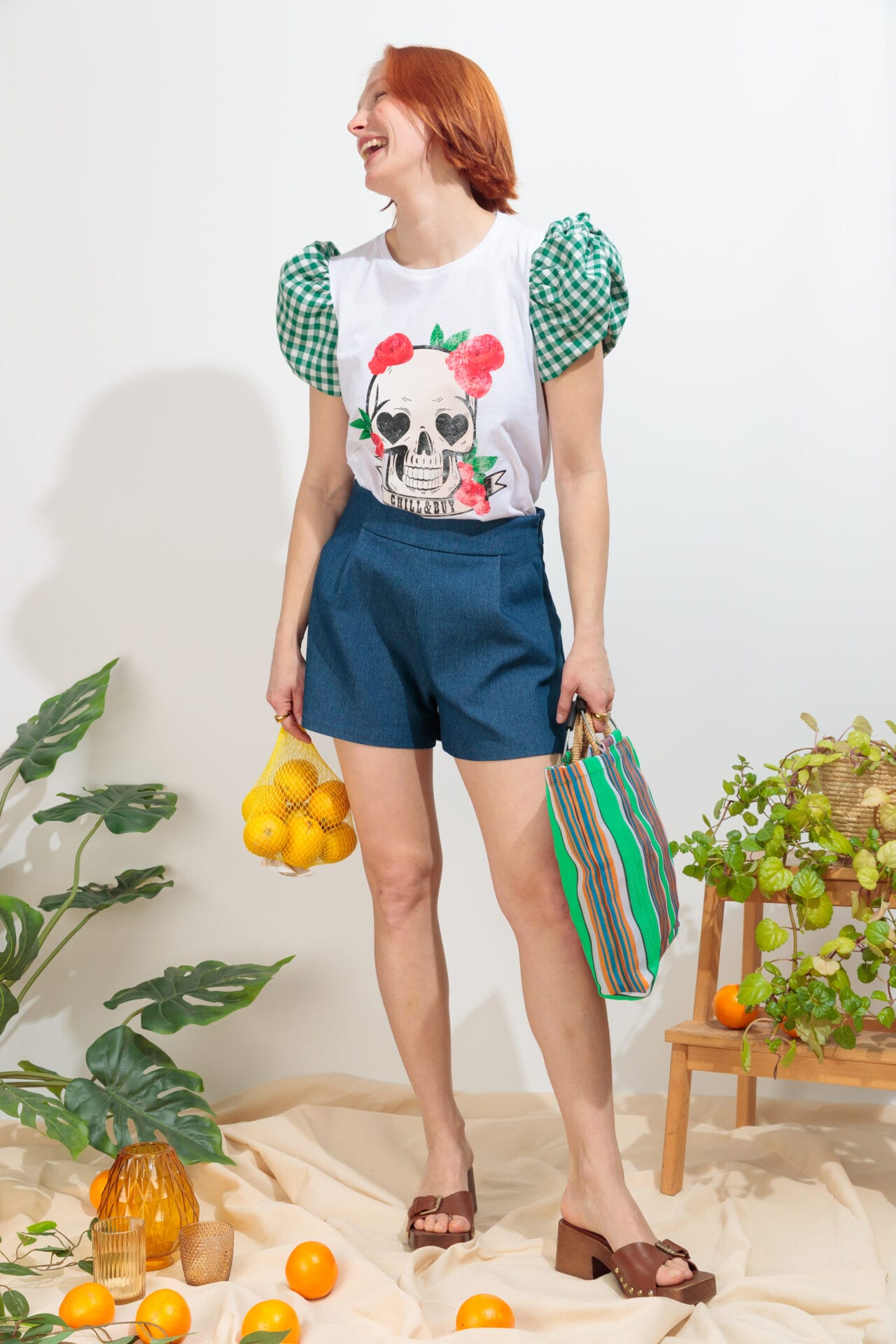 Camiseta Blow Skull Verde