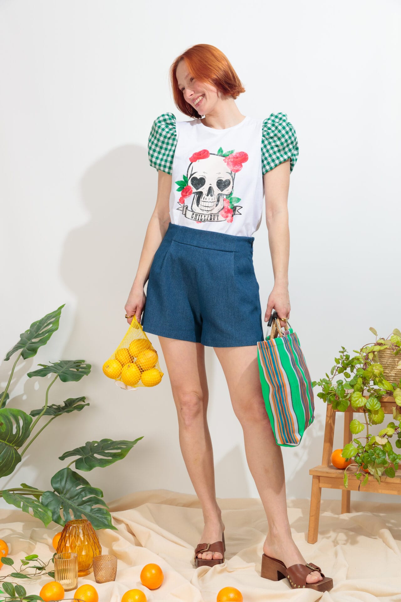 Camiseta Blow Skull Verde