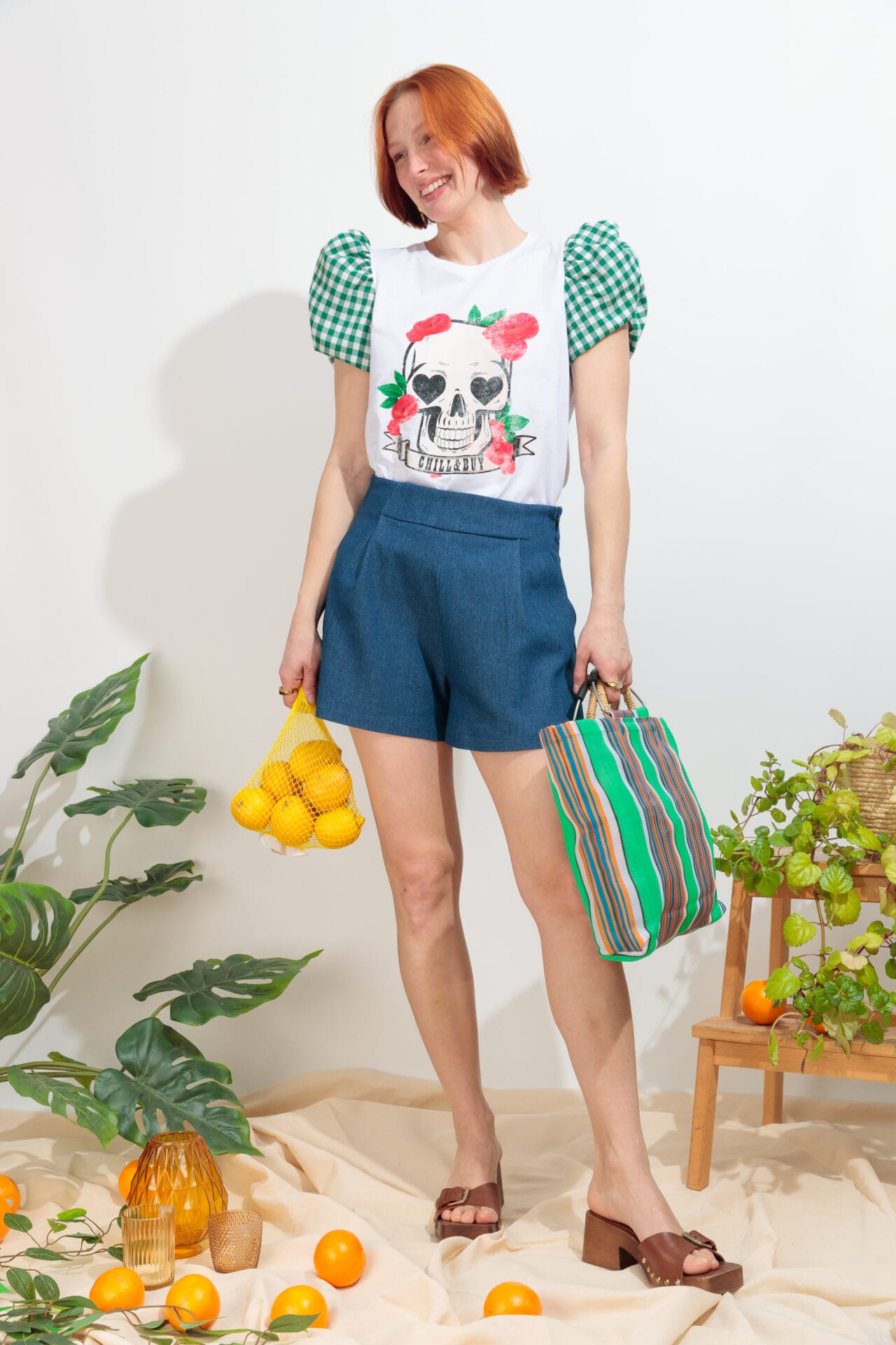 Camiseta Blow Skull Verde