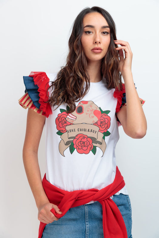 CAMISETA DEAR SKULL MOM