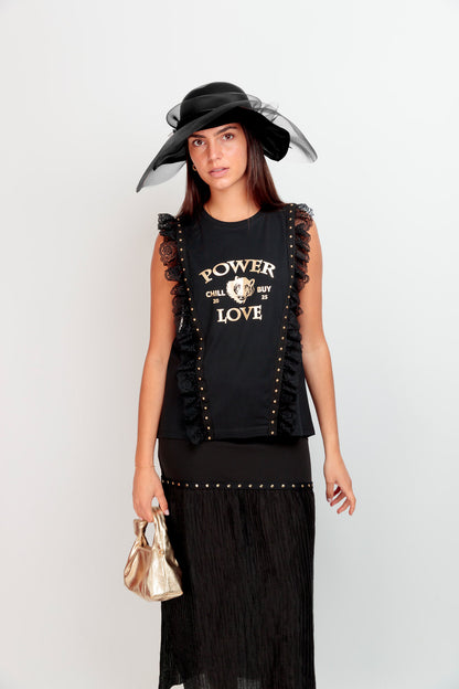 T-shirt Power Love Blonde