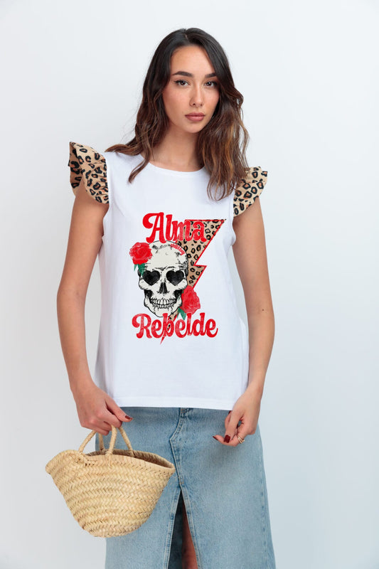 CAMISETA MINI VOLANTE ALMA REBELDE