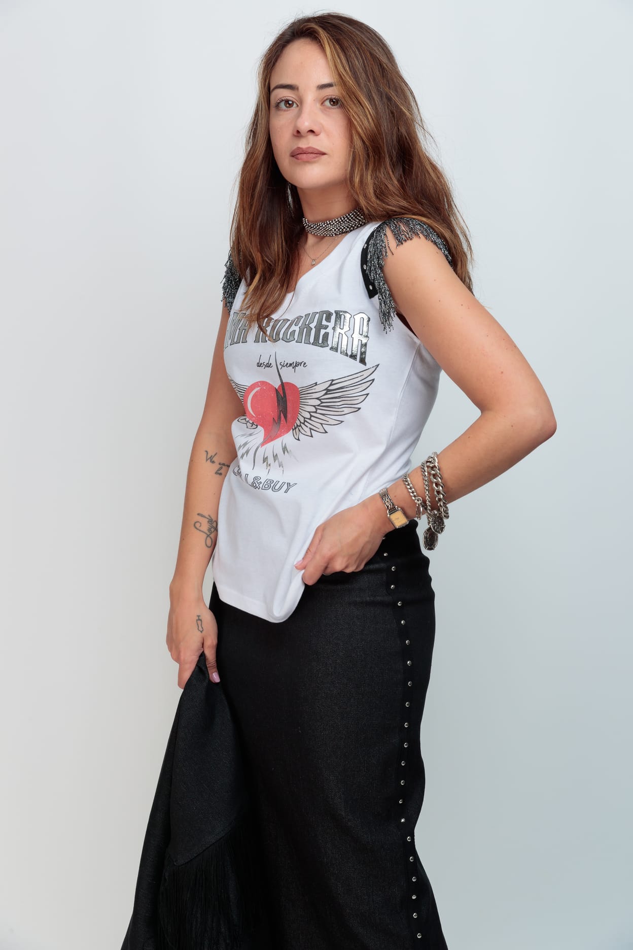 CAMISETA PICO FLECOSTACHAS ALAS FESTIVAL