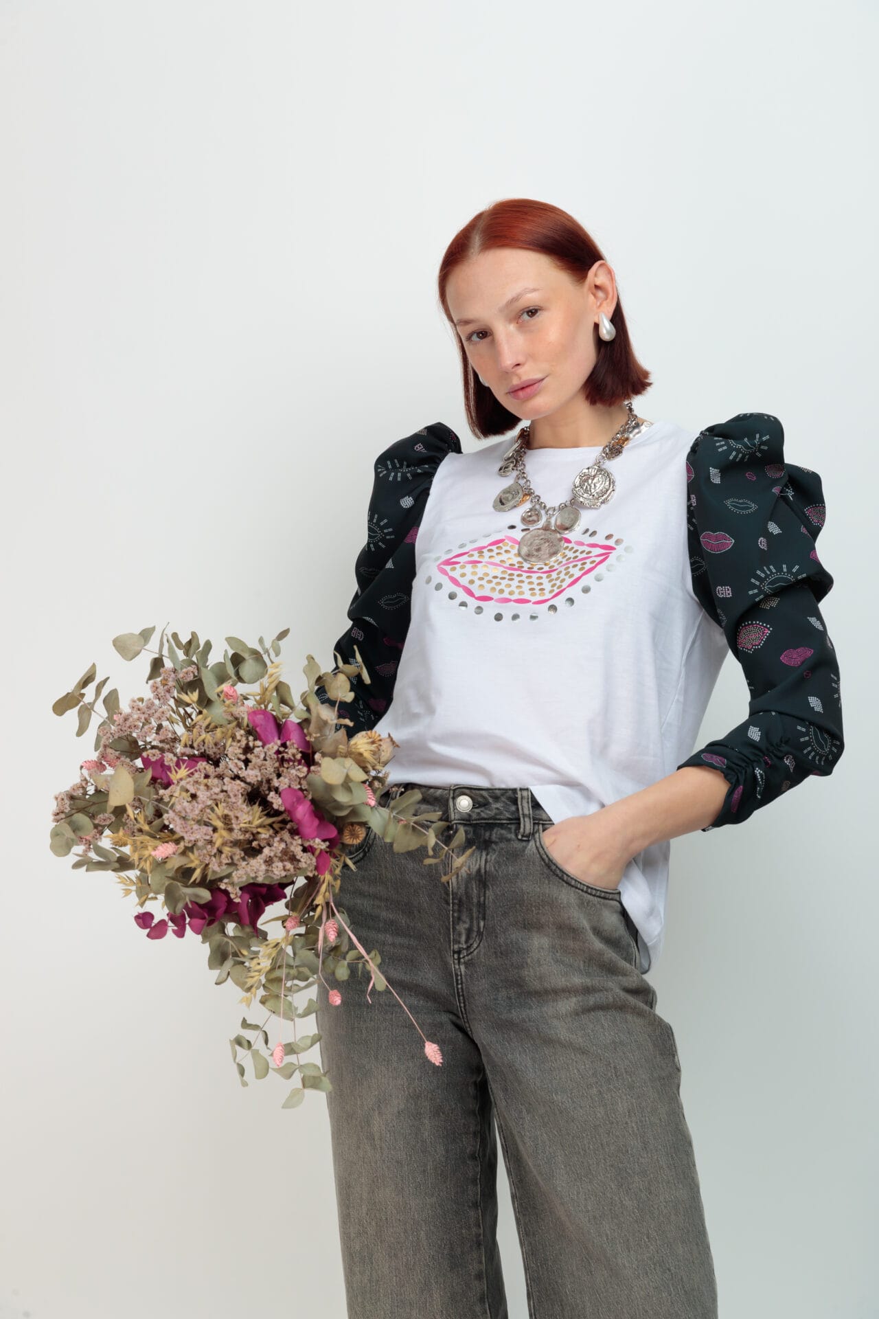 CAMISETA ROMANCE DESEO BOCA MIX