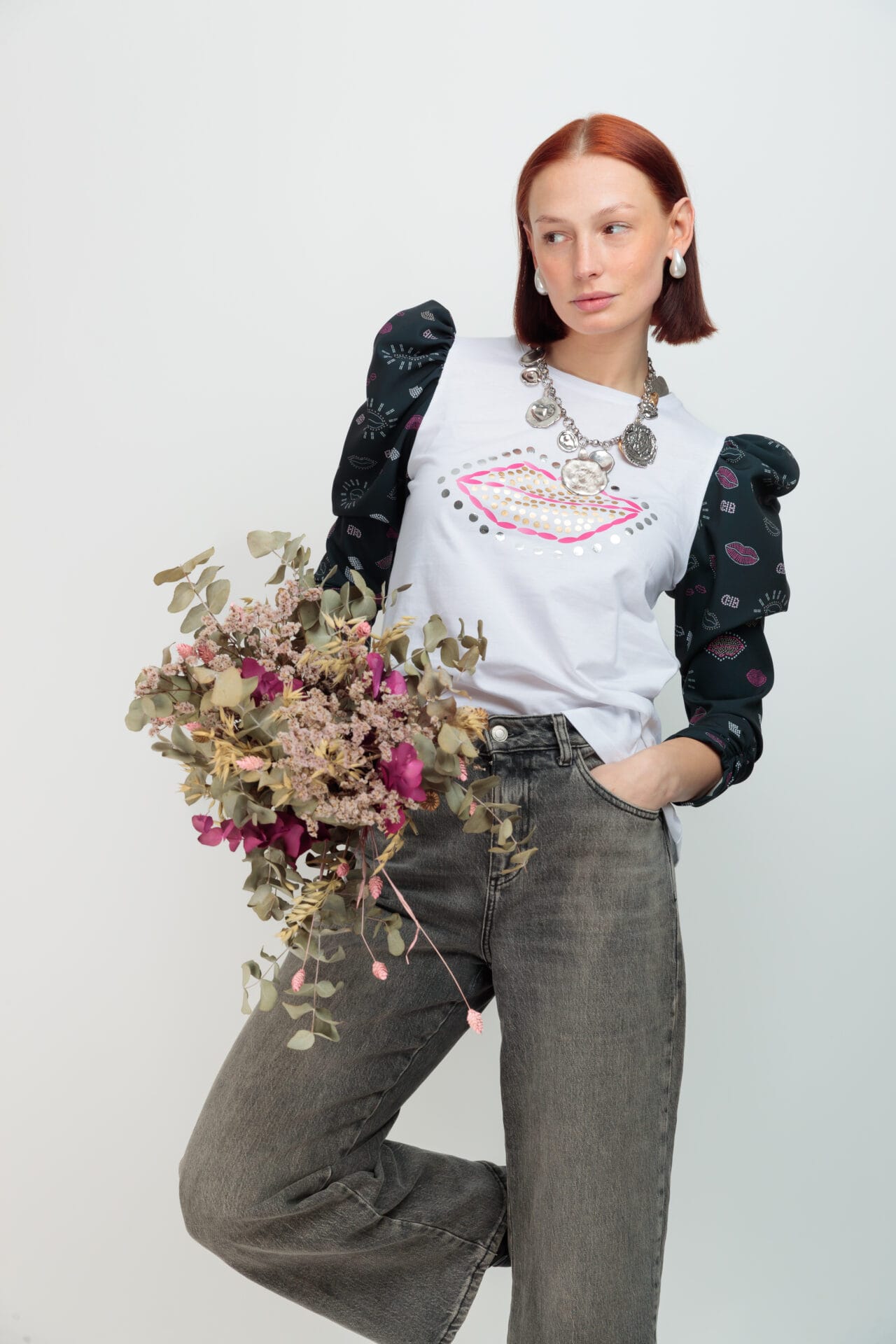 CAMISETA ROMANCE DESEO BOCA MIX