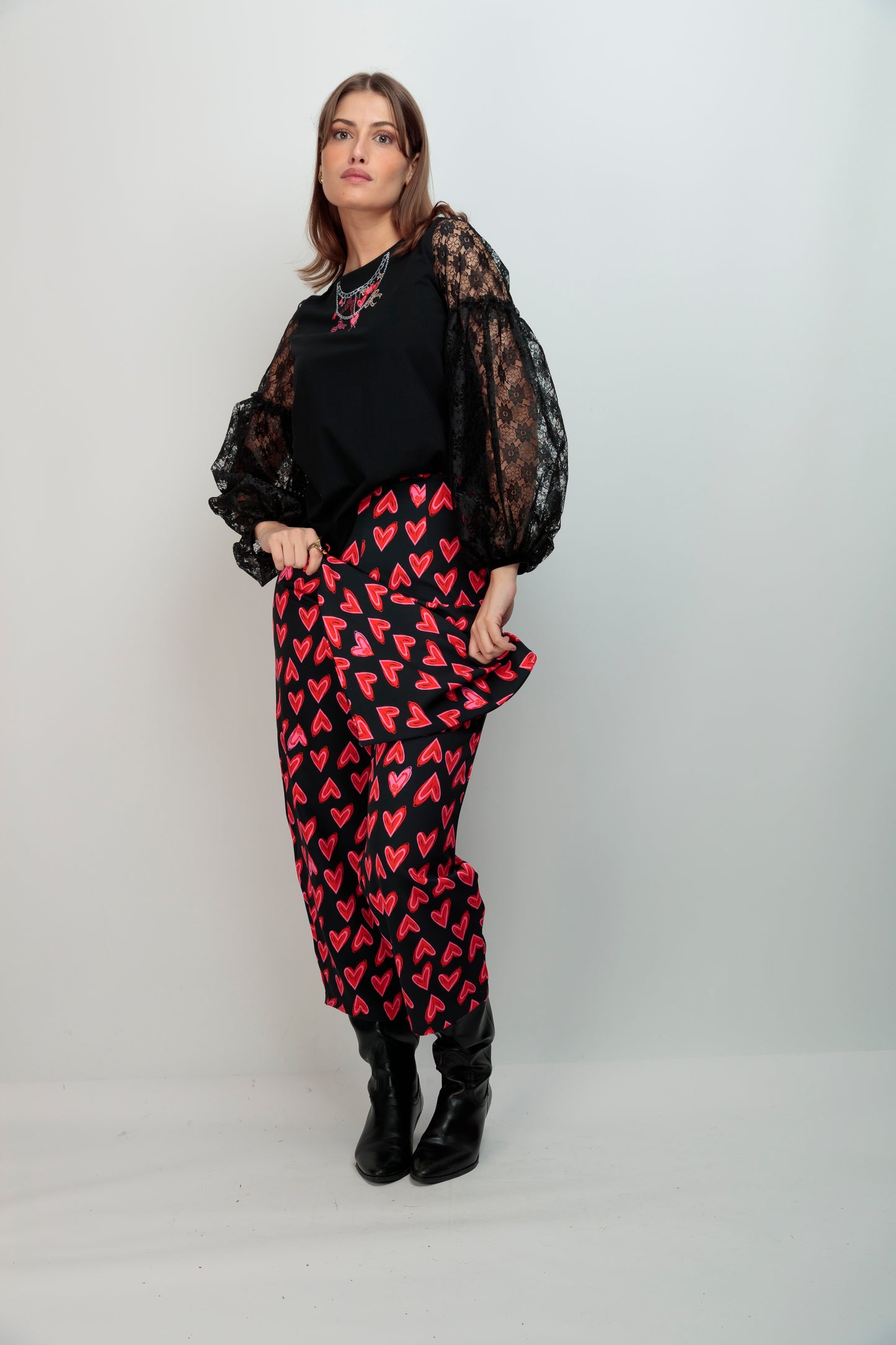 Camiseta Athenas Encaje Collares