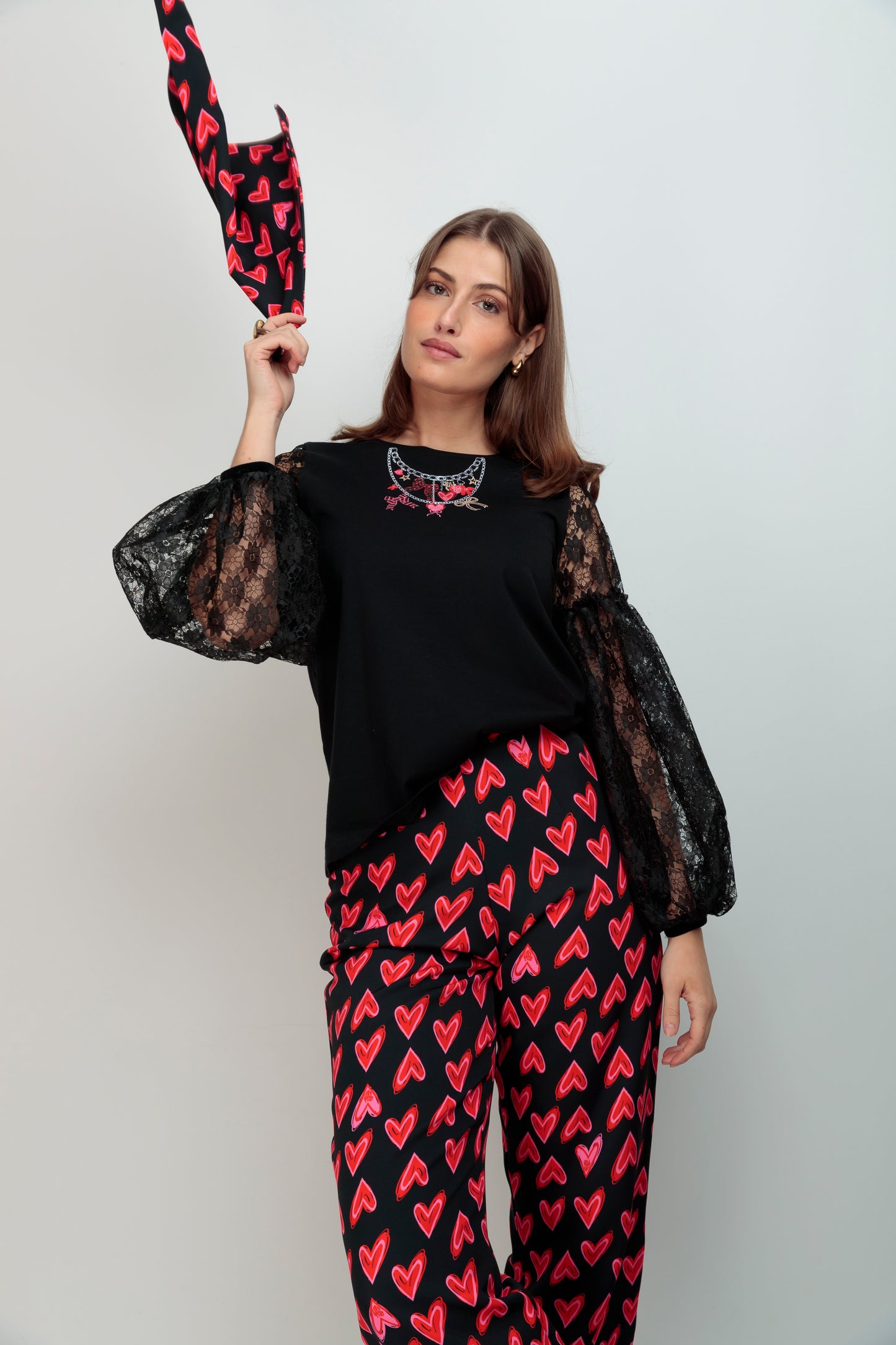 Camiseta Athenas Encaje Collares