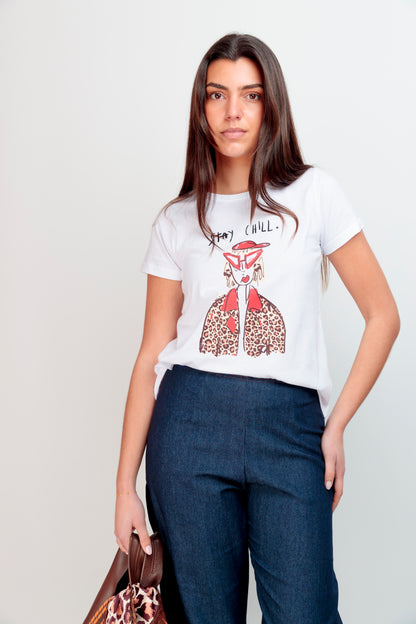 Camiseta Básica Cherry Chill