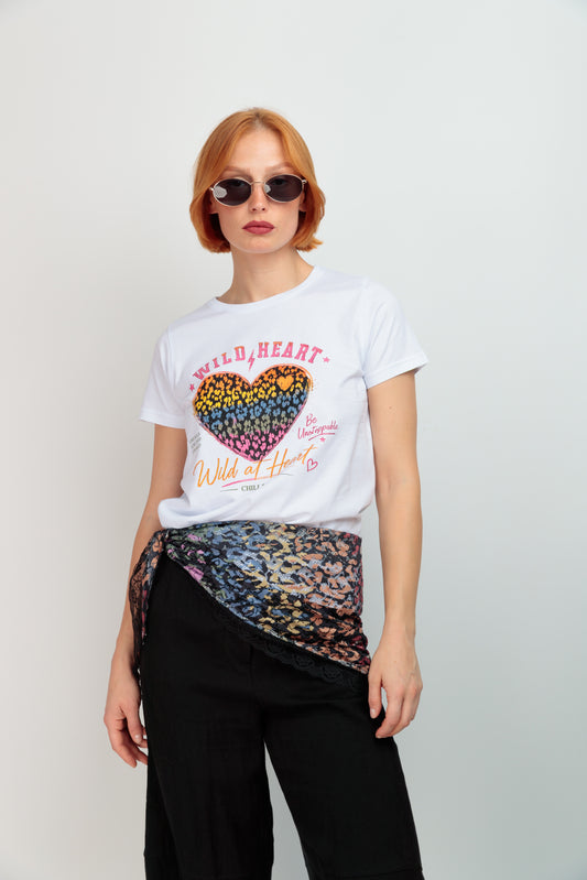 T-shirt basique Cœur Fortune