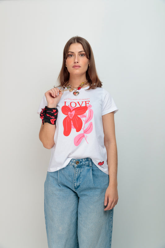Camiseta Flor Love