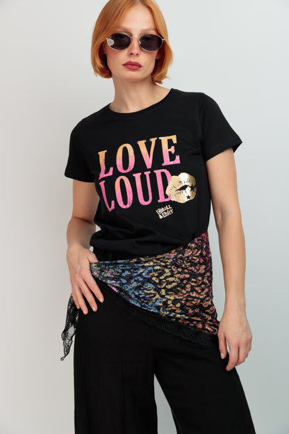 Camiseta Básica Love Loud