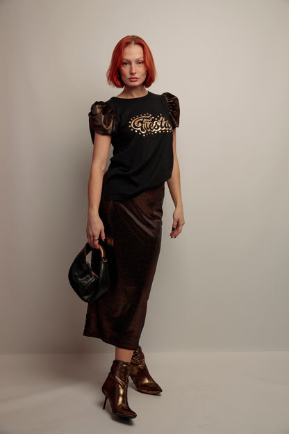 Camiseta Blow Fiesta Dorado