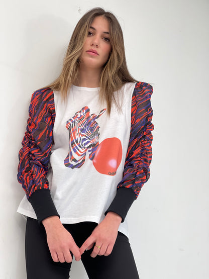 Camiseta Canela Zebra Chicle