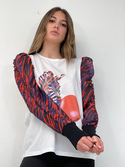 Camiseta Canela Zebra Chicle