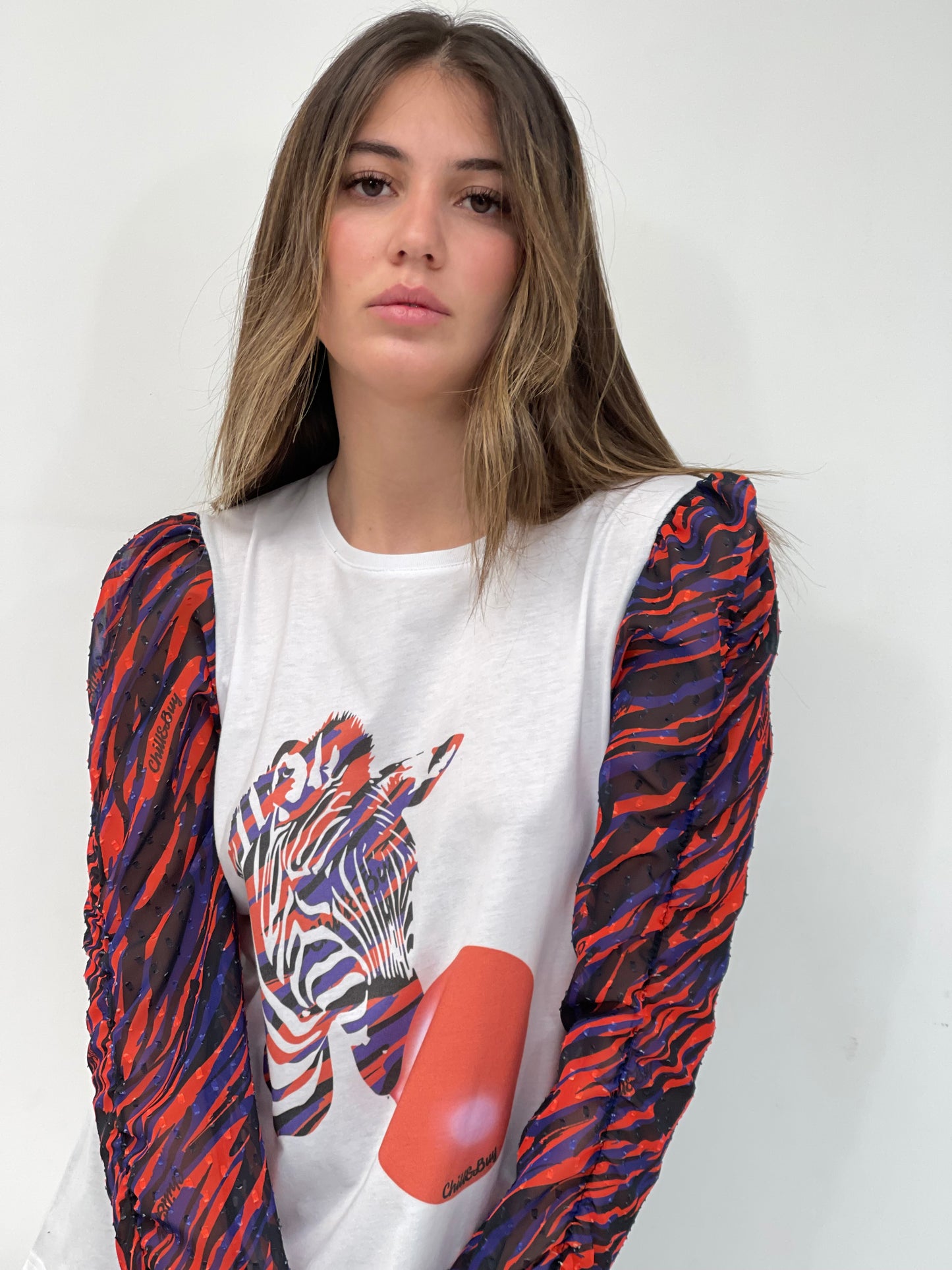 Camiseta Canela Zebra Chicle