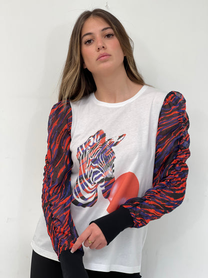 Camiseta Canela Zebra Chicle