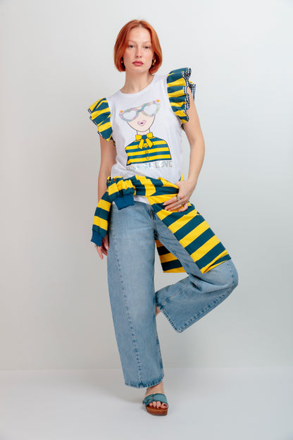 Camiseta Combinada Summer Love