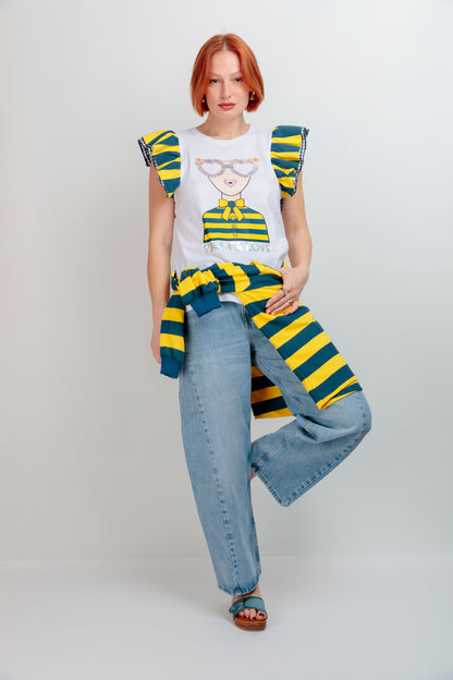 Camiseta Combinada Summer Love