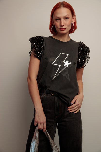 Camiseta Dua Rayo Tiger Negro