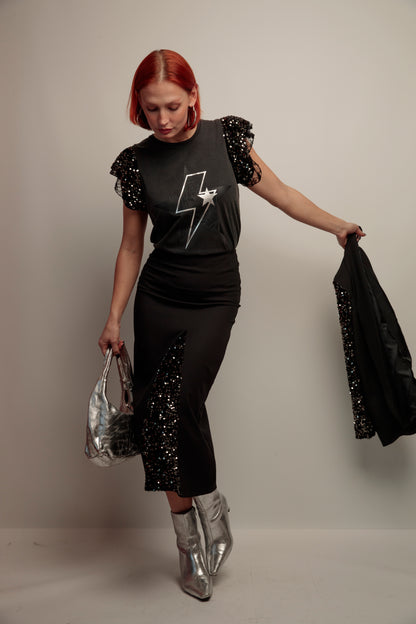 Camiseta Dua Rayo Tiger Negro