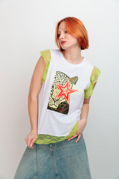 Camiseta Encaje Leo Star