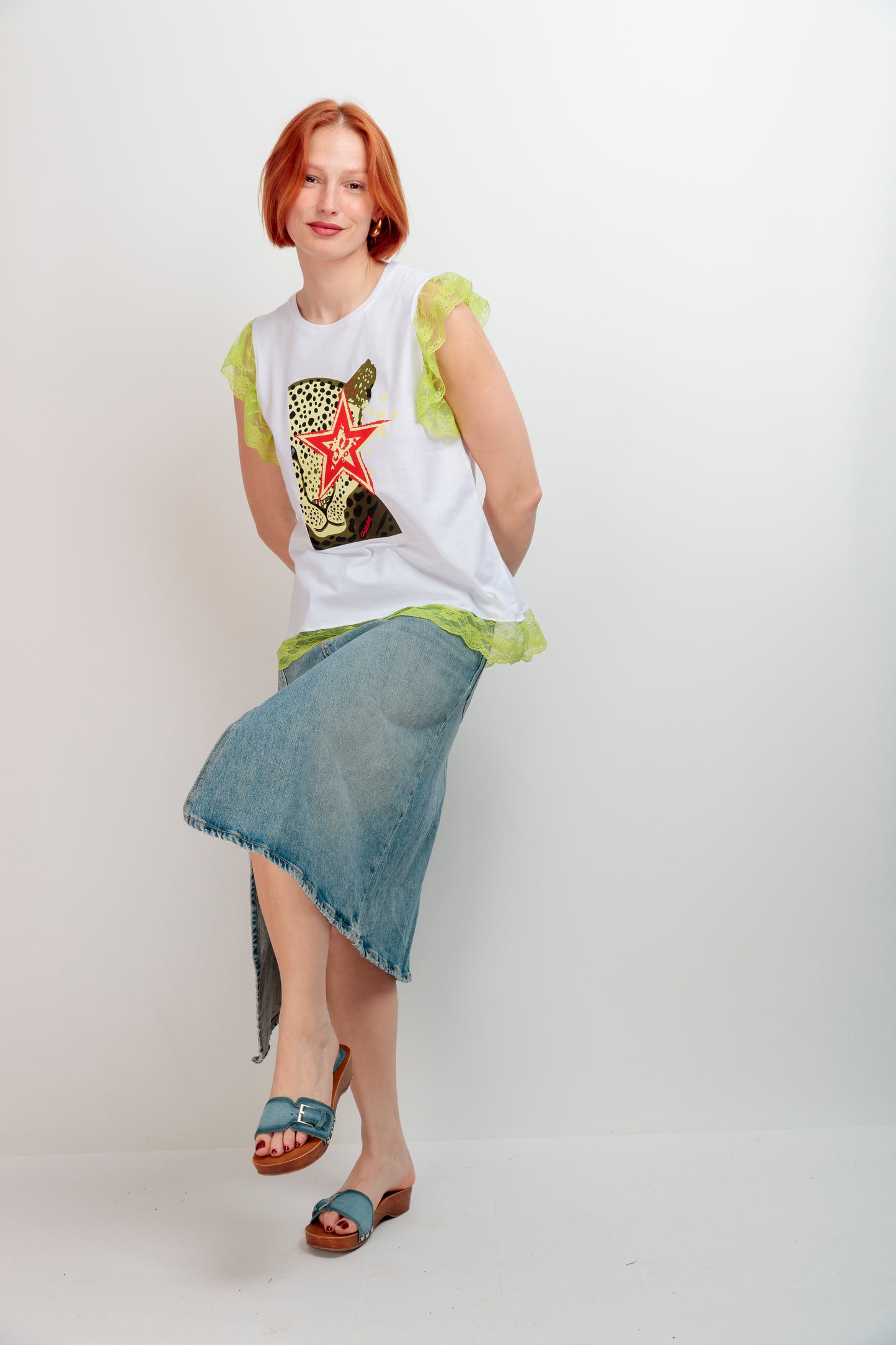 Camiseta Encaje Leo Star