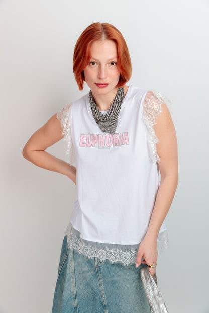 Camiseta Encaje Alas Euphoria