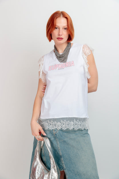 Camiseta Encaje Alas Euphoria