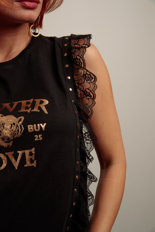 Camiseta Blonda Power Love