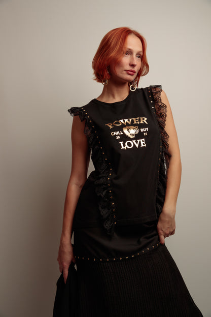 Camiseta Blonda Power Love