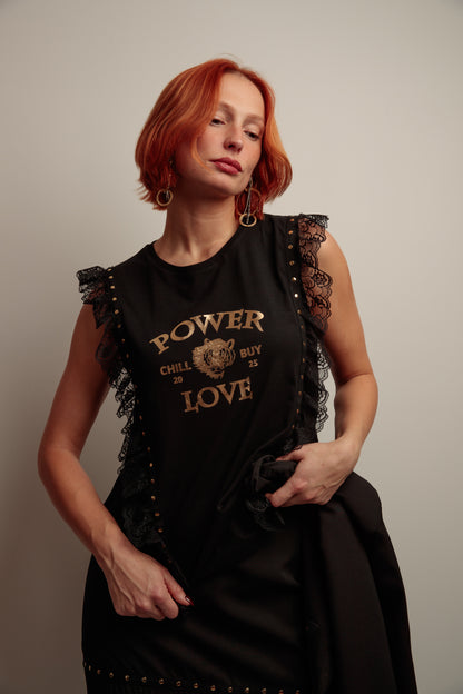 Camiseta Blonda Power Love