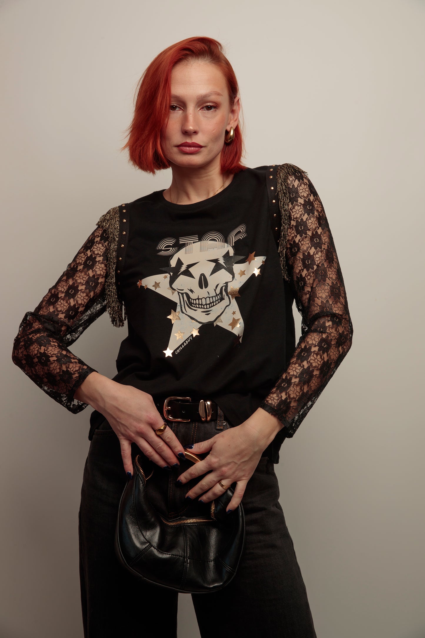 Camiseta Flecos Skull Fiesta