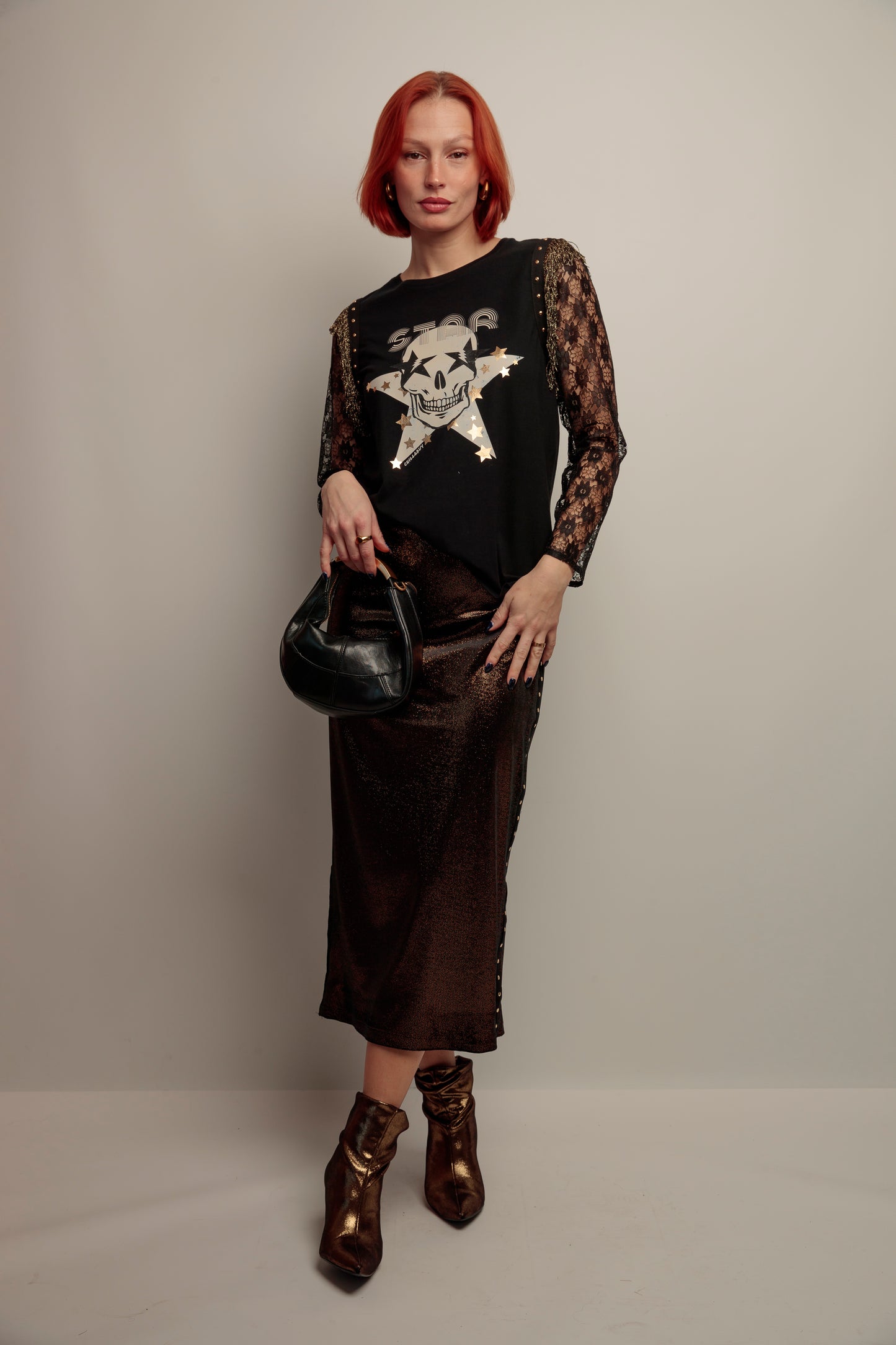 Camiseta Flecos Skull Fiesta