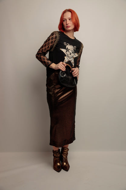 Camiseta Flecos Skull Fiesta