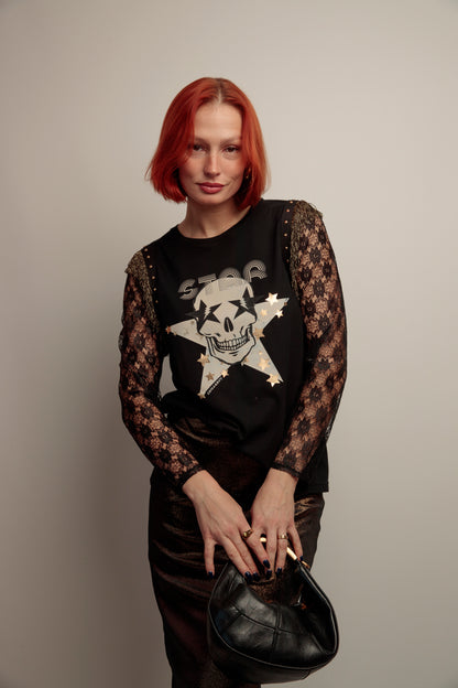 Camiseta Flecos Skull Fiesta