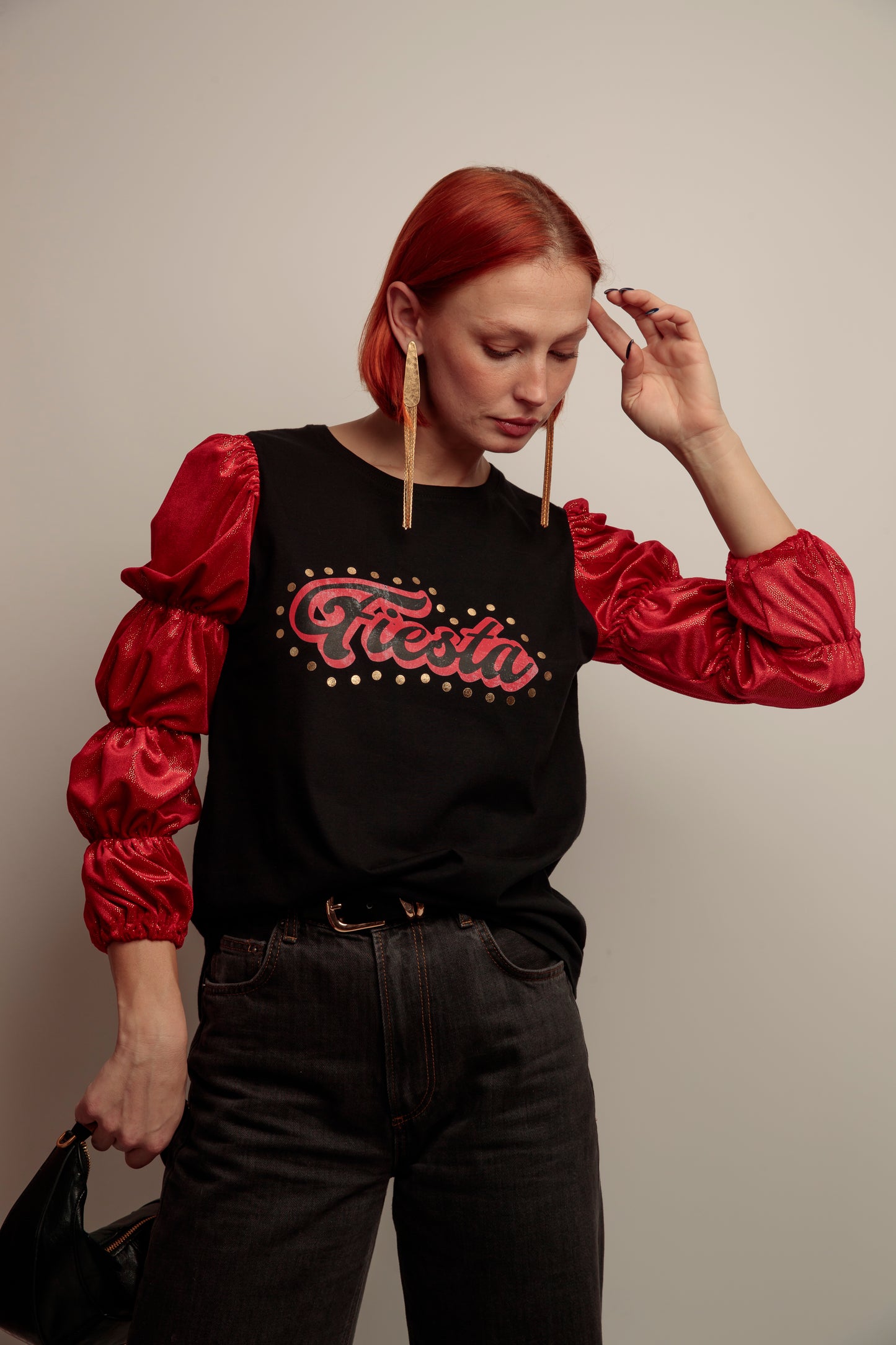 Camiseta Frunces Fiesta Dorado