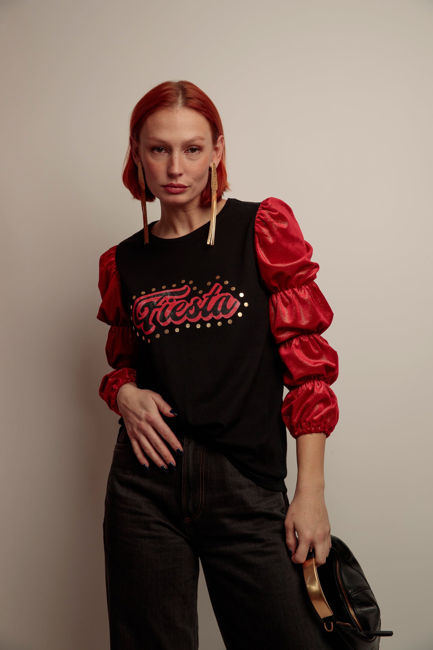 Camiseta Frunces Fiesta Dorado