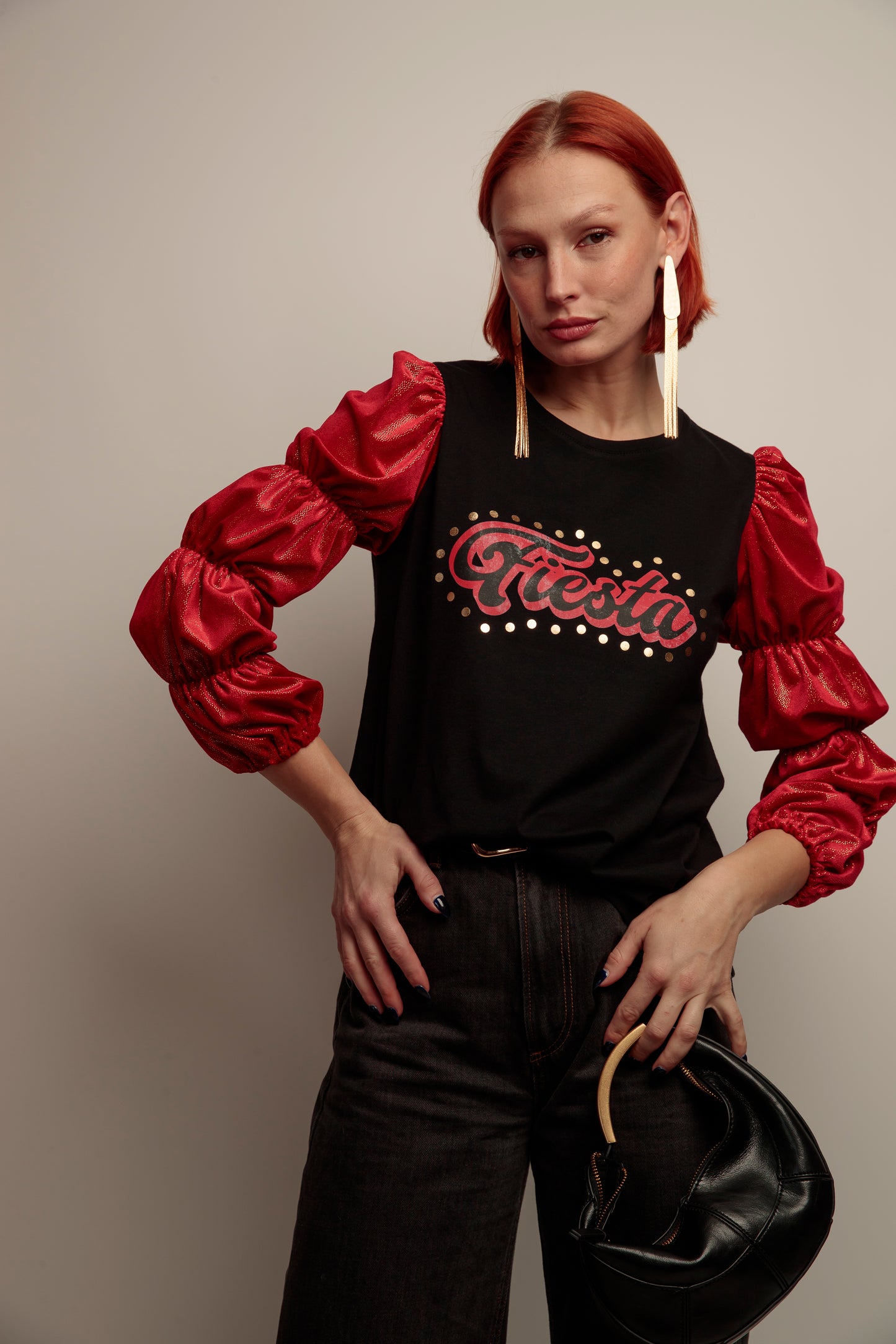 Camiseta Frunces Fiesta Dorado