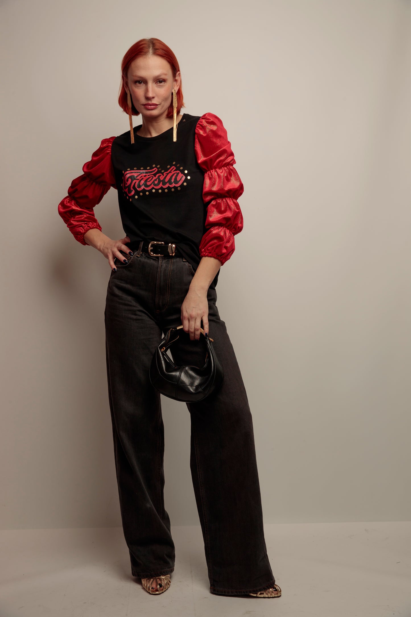 Camiseta Frunces Fiesta Dorado