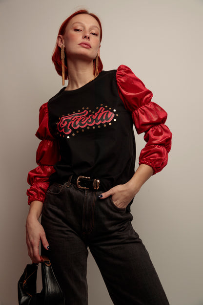 Camiseta Frunces Fiesta Dorado