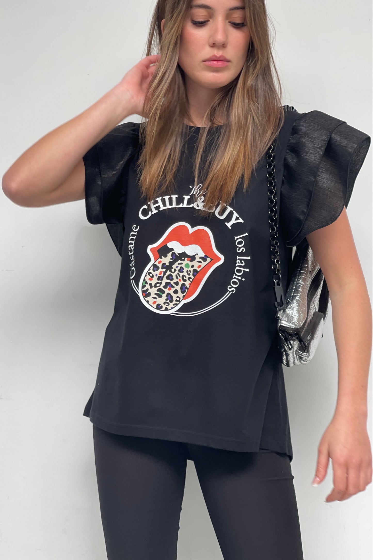 Camiseta Keira Lengua Print Fly