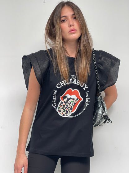 Camiseta Keira Lengua Print Fly