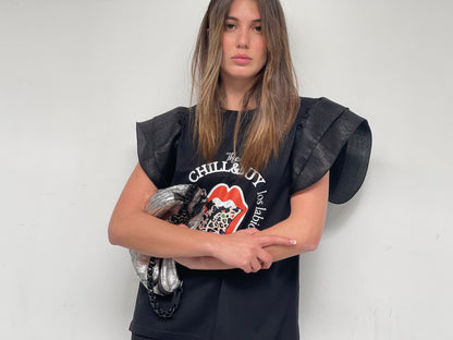 Camiseta Keira Lengua Print Fly