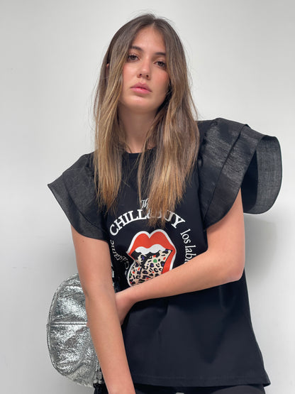 Camiseta Keira Lengua Print Fly