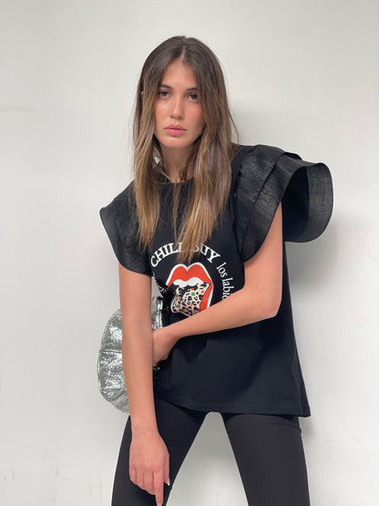 Camiseta Keira Lengua Print Fly