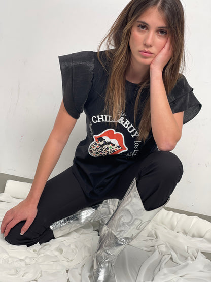 Camiseta Keira Lengua Print Fly